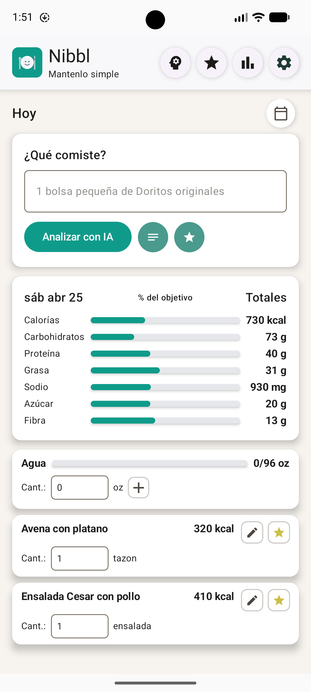 Captura 1 de la app Nibbl